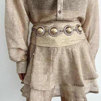 Lanț metalic pentru talie, unisex, stil de relaxare, personalizabil