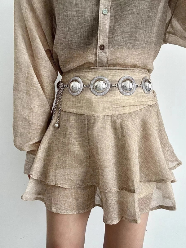 Lanț metalic pentru talie, unisex, stil de relaxare, personalizabil