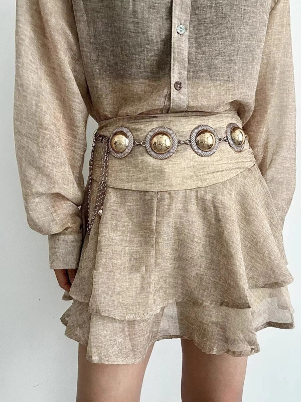 Lanț metalic pentru talie, unisex, stil de relaxare, personalizabil