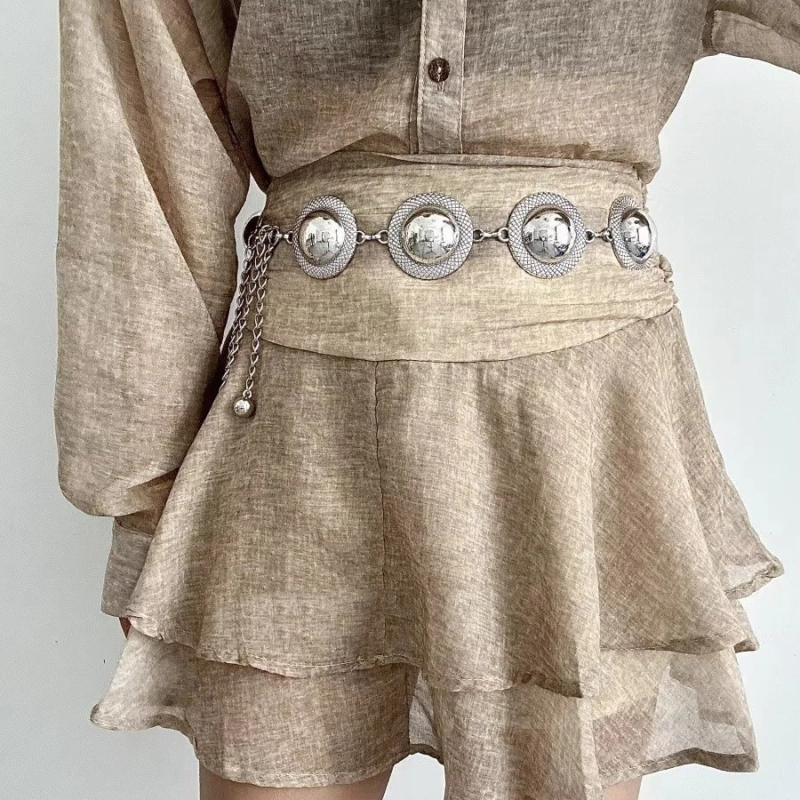 Lanț metalic pentru talie, unisex, stil de relaxare, personalizabil