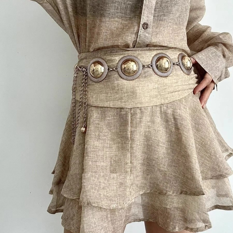 Lanț metalic pentru talie, unisex, stil de relaxare, personalizabil