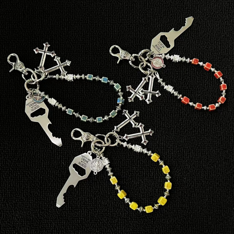 Lanac za hlače Ainuosi — Mješavina materijala, Ručno izrađeno, Unisex retro, Mogućnost prilagodbe