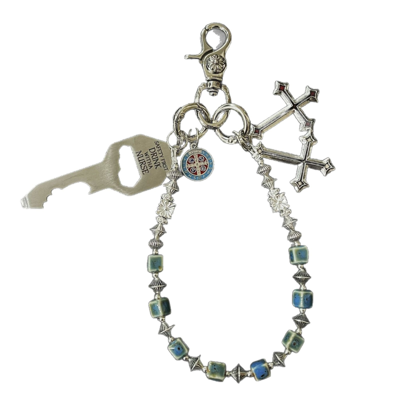 Lanac za hlače Ainuosi — Mješavina materijala, Ručno izrađeno, Unisex retro, Mogućnost prilagodbe