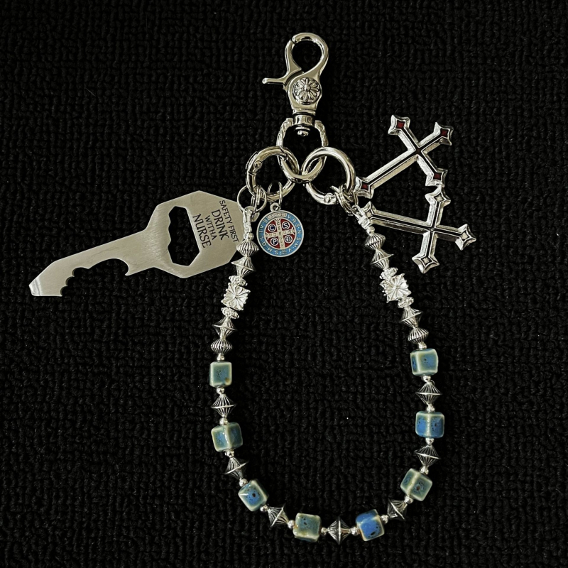 Lanac za hlače Ainuosi — Mješavina materijala, Ručno izrađeno, Unisex retro, Mogućnost prilagodbe