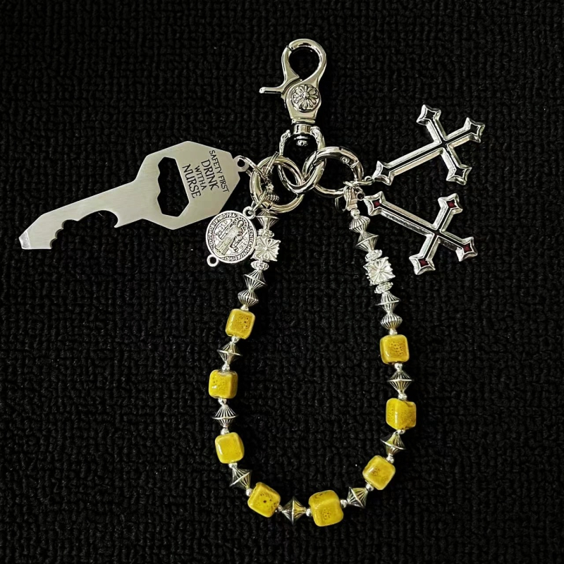 Lanac za hlače Ainuosi — Mješavina materijala, Ručno izrađeno, Unisex retro, Mogućnost prilagodbe