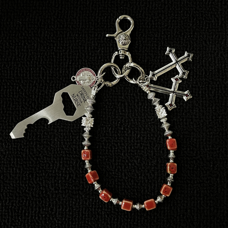 Lanac za hlače Ainuosi — Mješavina materijala, Ručno izrađeno, Unisex retro, Mogućnost prilagodbe