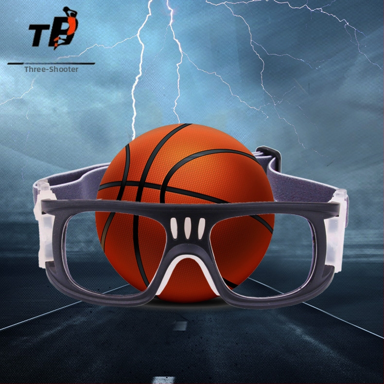 Apsauginiai sportiniai akiniai – PC medžiaga, trumparegystei pritaikomi, modelis 072, tinkami krepšiniui, futbolui, bėgimui