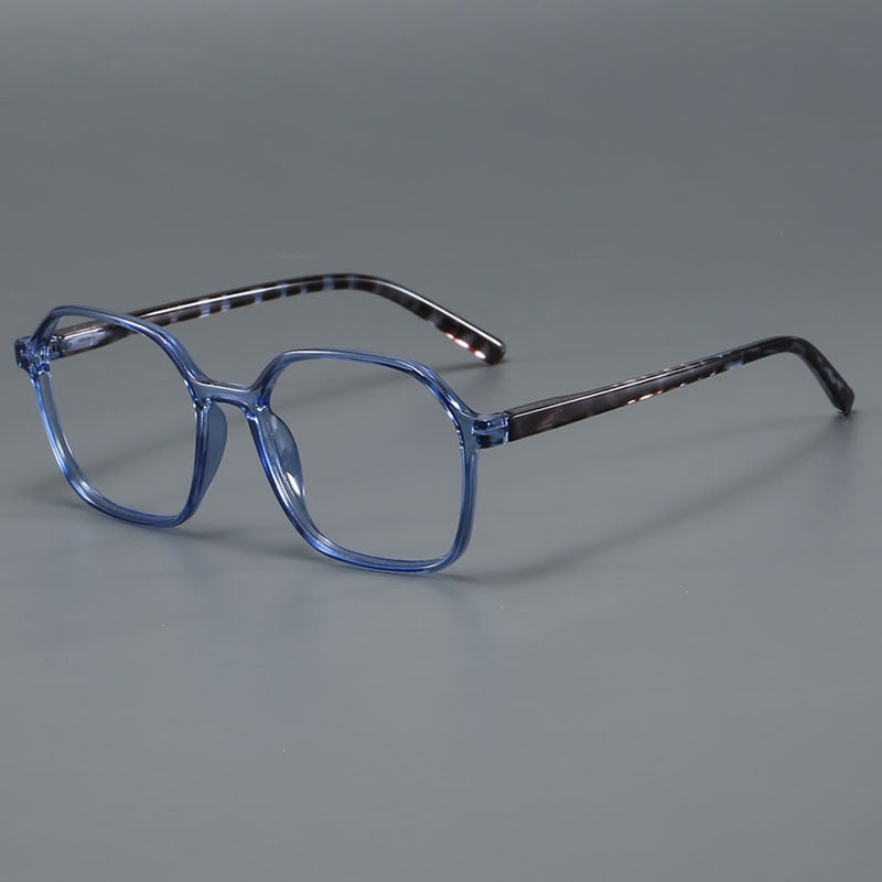 Olvasó szemüveg - anti-kék fény, aszferikus lencse, UV- és radiációállóság, teljes keret PC keret, négyzet alakú