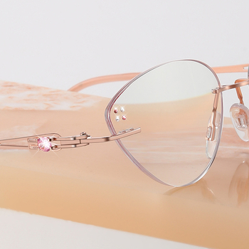 Γυαλιά πρεσβυωπίας χωρίς σκελετό με φακούς PC κατά της μπλε ακτινοβολίας, ελαφριά, οβάλ φακοί για στρογγυλά πρόσωπα