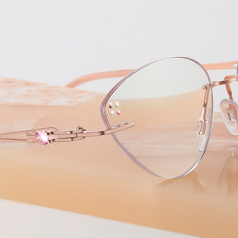 Γυαλιά πρεσβυωπίας χωρίς σκελετό με φακούς PC κατά της μπλε ακτινοβολίας, ελαφριά, οβάλ φακοί για στρογγυλά πρόσωπα