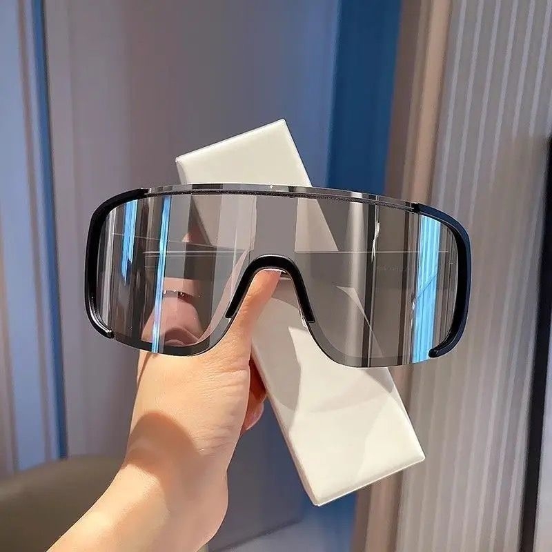 Ochelari de ciclism cu ramă din plastic memorie, lentile interschimbabile, lentile cu oglindă plată