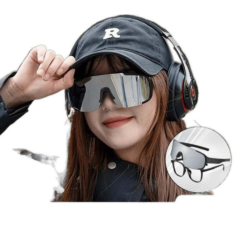 Очила за колоездене с комплект лещи за късогледство — унисекс, рамка от смола, за спорт на открито и планински преходи, защита от вятър и прах