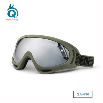 Ochelari de schi – antifog cu strat dublu, stil militar tactic, material PC, model XA-030, unisex