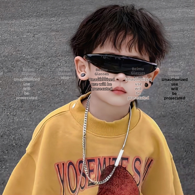 Futuristlikud laste päikesesilmad — täisraam PC raamiga, AC läätsed, UV-380 kaitse, mittepolariseeritud