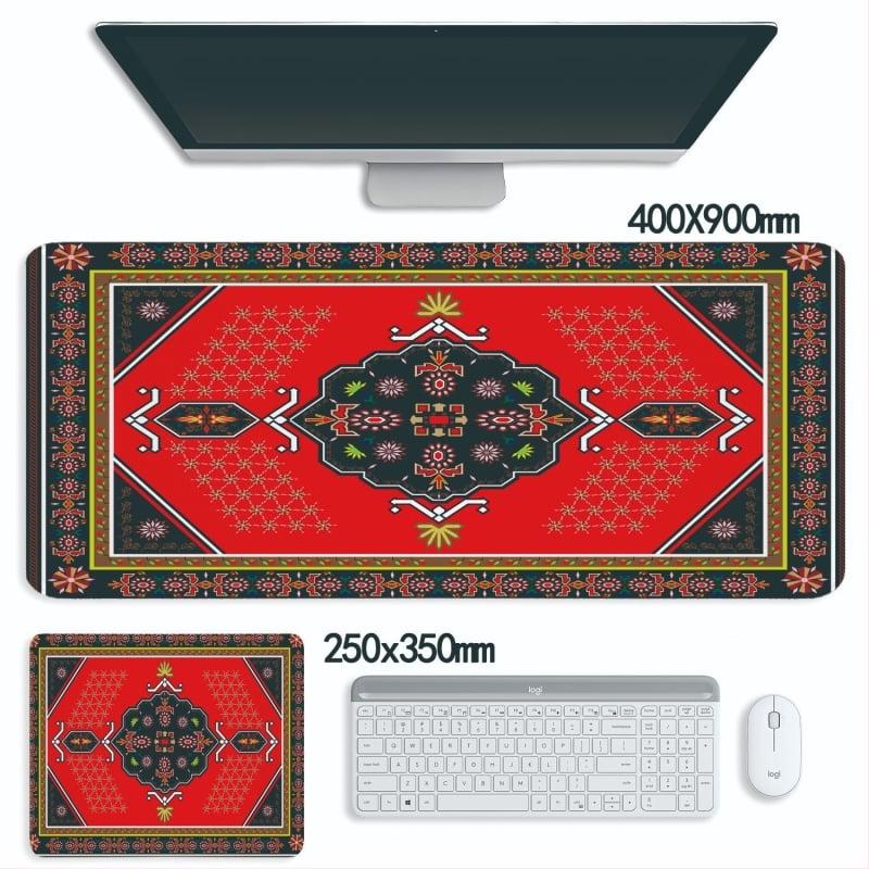 Podloga za miša, Perzijski stil, Prirodni kaučuk, Protuklizna, Toplinsko tiskanje, Prilagodljivo prema nacrtima