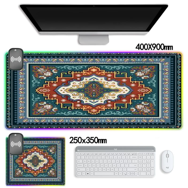 Podloga za miša, Perzijski stil, Prirodni kaučuk, Protuklizna, Toplinsko tiskanje, Prilagodljivo prema nacrtima