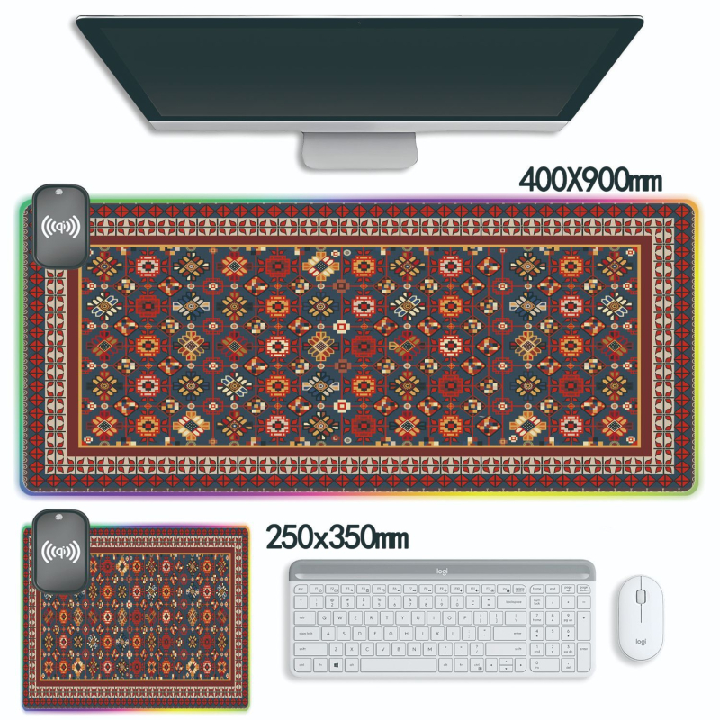 Podloga za miša, Perzijski stil, Prirodni kaučuk, Protuklizna, Toplinsko tiskanje, Prilagodljivo prema nacrtima