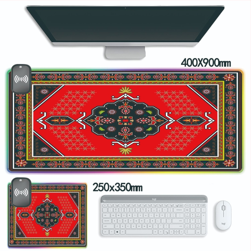 Podloga za miša, Perzijski stil, Prirodni kaučuk, Protuklizna, Toplinsko tiskanje, Prilagodljivo prema nacrtima