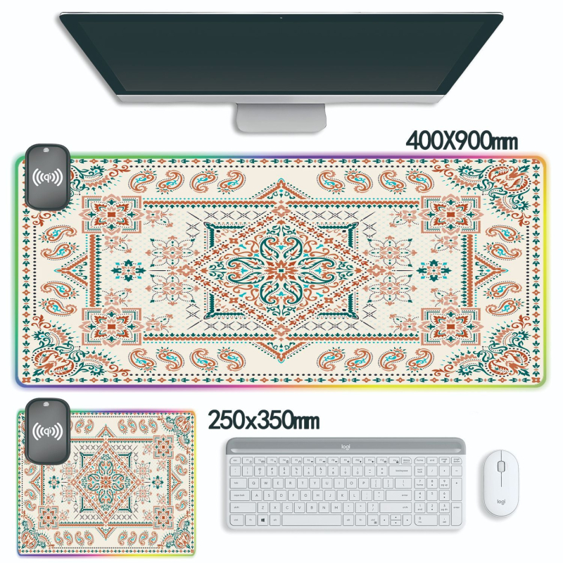 Podloga za miša, Perzijski stil, Prirodni kaučuk, Protuklizna, Toplinsko tiskanje, Prilagodljivo prema nacrtima