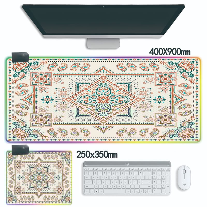 Podloga za miš s perzijskim stilom – prirodna guma, protuklizna, prijenos topline, ispis logotipa dostupan