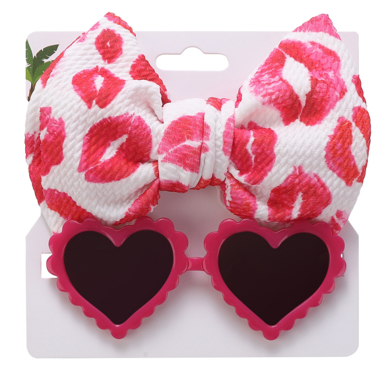 Set dječjih sunčanih naočala i trake za kosu – naočale s oglednim lećama u obliku srca, polarizirane, UV400, potpuno kućište, PC leće, Marka Bobo