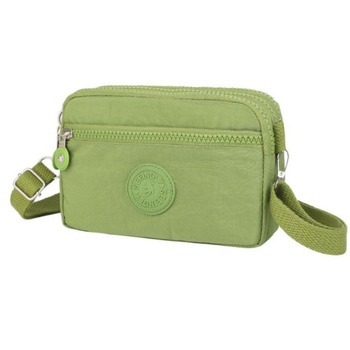 Кръстосана чанта за мобилен телефон, нейлон, стил градска простота, хоризонтална квадратна форма, с цип, тегло 0,12 кг