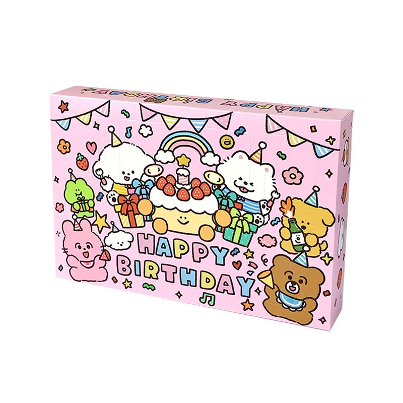 Ajándék papírtáska, nyomtatott kivitel, koreai stílus, márka Small pot stickers