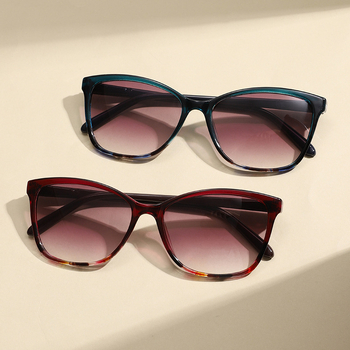 Olvasószemüveg anti‑kék fényvédelemmel, teljes keret, PC keret, ovális forma