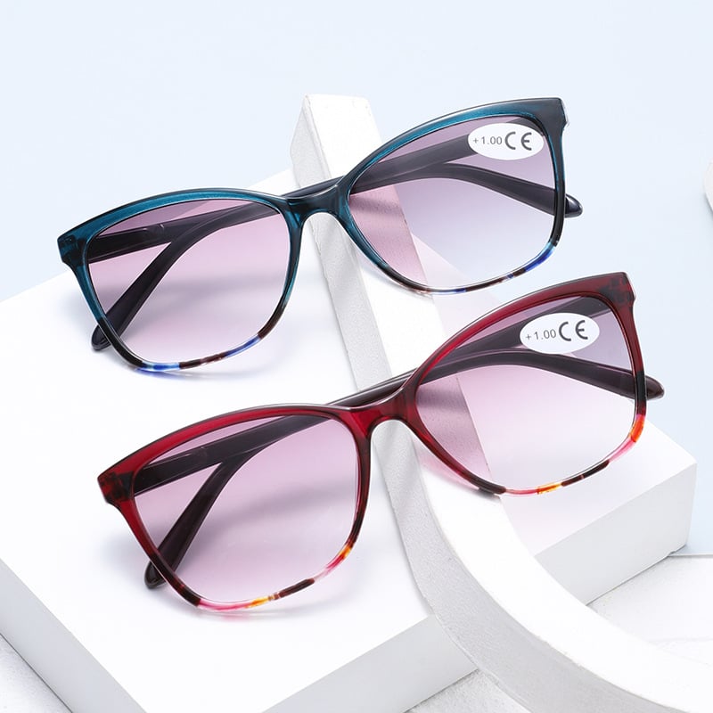 Olvasószemüveg anti‑kék fényvédelemmel, teljes keret, PC keret, ovális forma