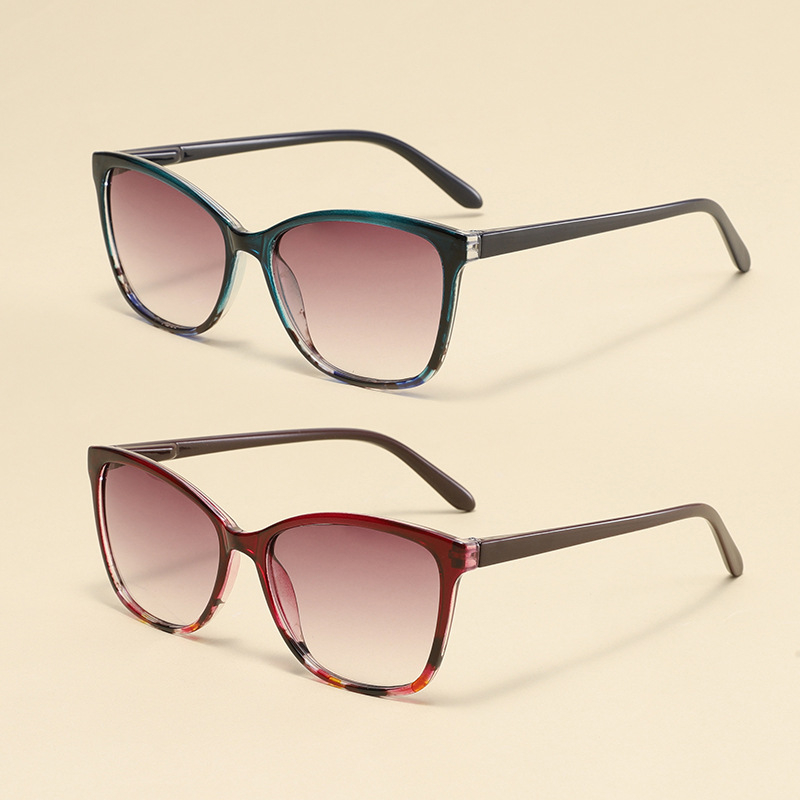 Olvasószemüveg anti‑kék fényvédelemmel, teljes keret, PC keret, ovális forma