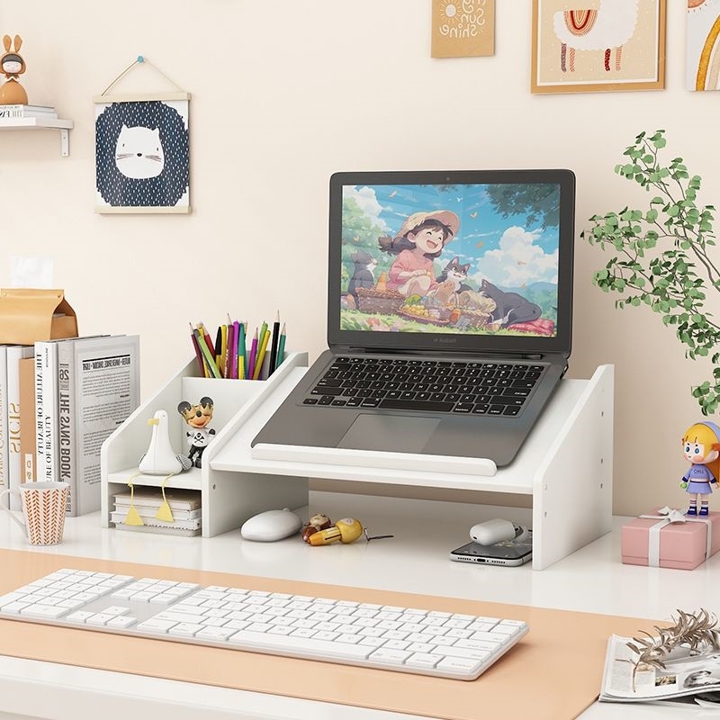 Nešiojamojo kompiuterio ir monitoriaus laikiklis, pasukamas stalinis pakėlėjas, plastikas, Ding huixu