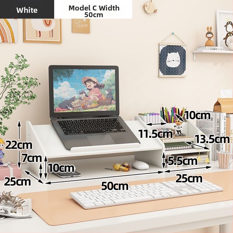 Nešiojamojo kompiuterio ir monitoriaus laikiklis, pasukamas stalinis pakėlėjas, plastikas, Ding huixu