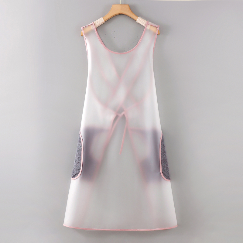 Șorț TPU fără mâneci - impermeabil, anti-păr, pentru îngrijire și baie animale de companie, îmbrăcăminte protector cu imprimeu desen animat, personalizabil