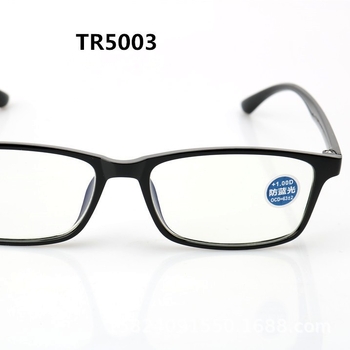 Очила за четене с лещи от смола, антисиня светлина, ретро стил, TR90 рамка, модел 5003