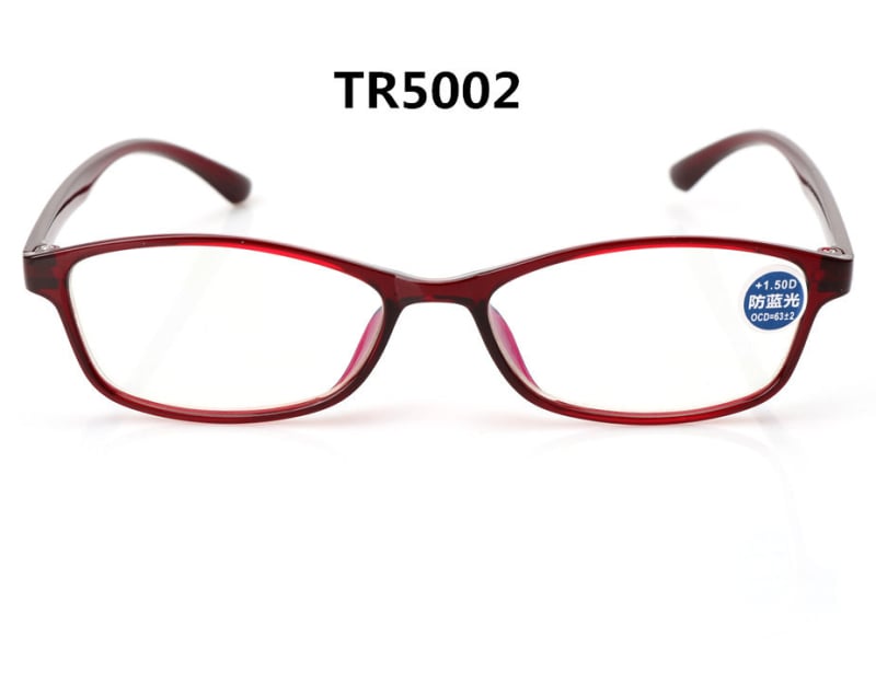 Очила за четене с лещи от смола, антисиня светлина, ретро стил, TR90 рамка, модел 5003