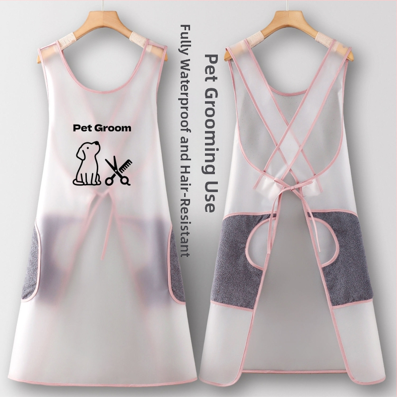 Șorț fără mâneci din TPU, impermeabil, cu imprimare desen animat