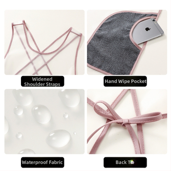 Șorț fără mâneci din TPU, impermeabil, cu motiv desen animat