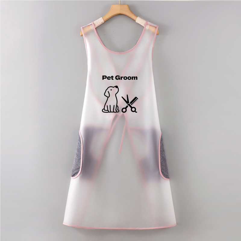 Șorț fără mâneci din TPU, impermeabil, cu motiv desen animat