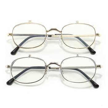 LH9113 Γυαλιά Ανάγνωσης Διπλής Χρήσης για Μακρινό και Κοντινό Διάβασμα, Αναδιπλούμενος μεταλλικός πλήρης σκελετός, Ακρυλικές φακοί με αντί-μπλε φως, Κατάλληλα για ηλικιωμένους, για περιπάτους και οδήγηση