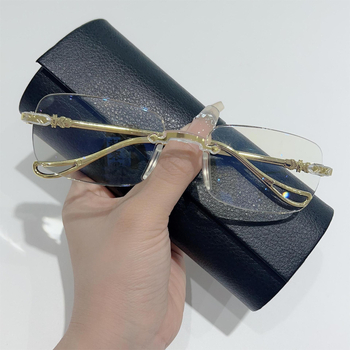 Bezkutni presbiopijski naočale s PC lećama, anti-plavo svjetlo, ovalni okvir, ultralagana, univerzalna prilagodba