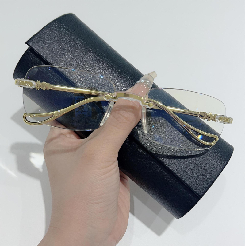 Bezkutni presbiopijski naočale s PC lećama, anti-plavo svjetlo, ovalni okvir, ultralagana, univerzalna prilagodba