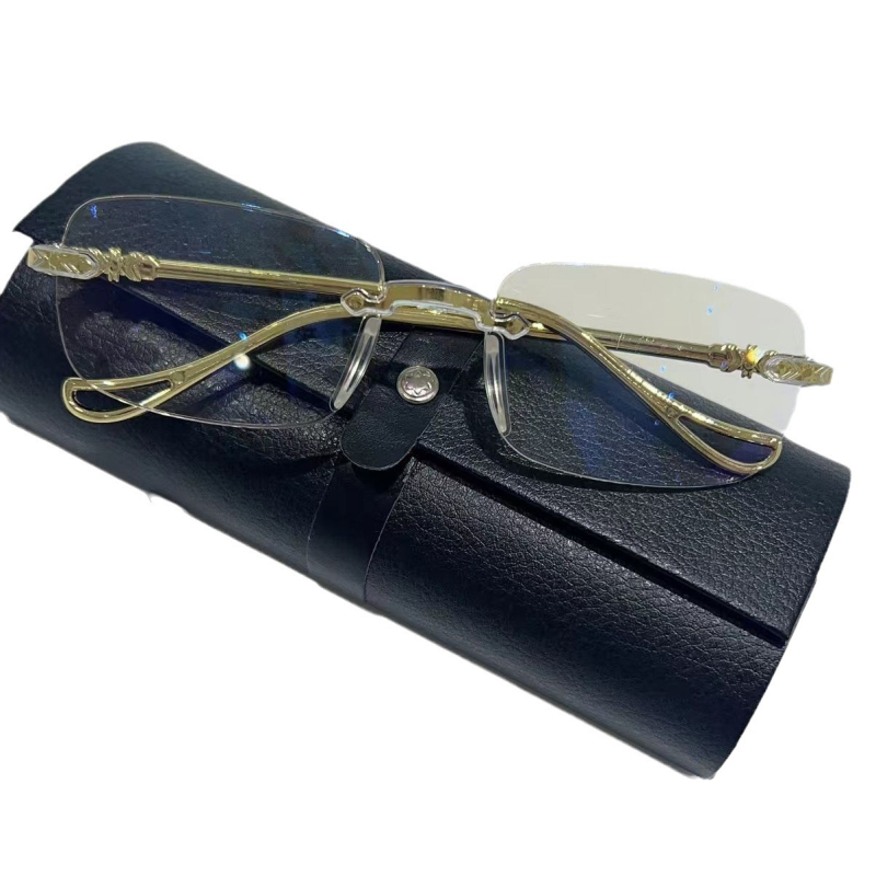 Bezkutni presbiopijski naočale s PC lećama, anti-plavo svjetlo, ovalni okvir, ultralagana, univerzalna prilagodba