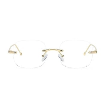 Naočale za čitanje bez okvira, zaštita od plavog svjetla, za žene, metalni okvir