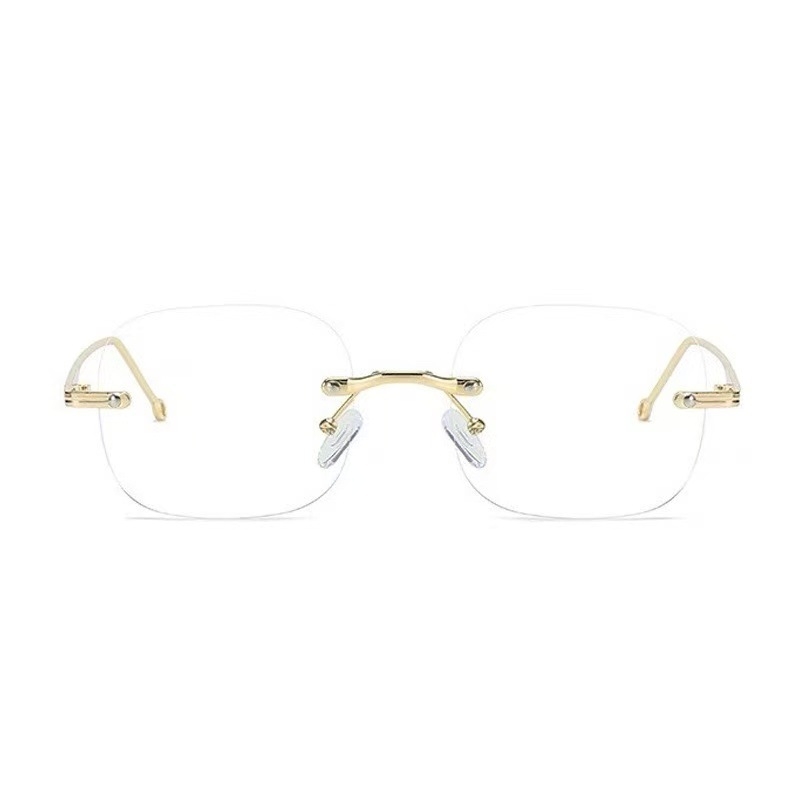 Naočale za čitanje bez okvira, zaštita od plavog svjetla, za žene, metalni okvir