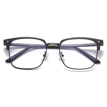 Lagane naočale za čitanje, unisex, s zaštitom od plavog svjetla, anti-radijacije i UV, za blizinu i daljinu, metalna poluokvirna konstrukcija