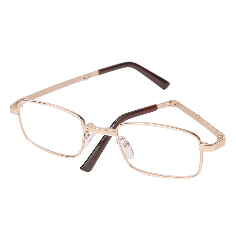 Naočale za čitanje – kristalne leće, asferične, otporne na udarce; komplet metalno kućište; kvadratni oblik; pogodne za duga lica