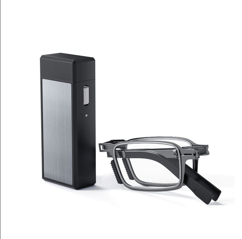 Skaitimo akiniai su dervos lęšiais, anti-mėlynos šviesos filtras, pilnas metalo rėmas, kvadratinis stilius, pavasaris 2025