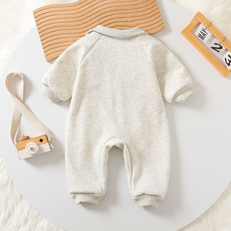 Kombinezon za bebe za proljeće i jesen, 0–6 mjeseci, unisex, pamuk romper s zatvaračem, korejski stil