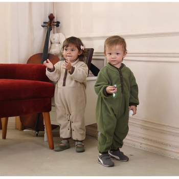 Dječji kombinezon za bebe, 100% pamuk, dugi rukavi, skriveni gumbi, unisex, proljeće-jesen-zima
