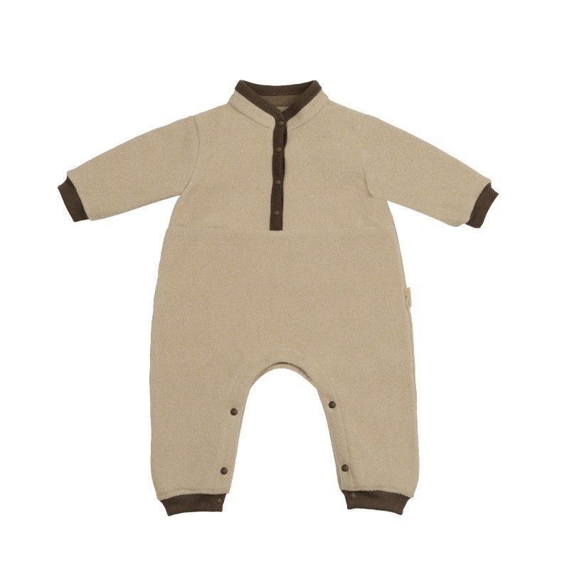 Dječji kombinezon za bebe, 100% pamuk, dugi rukavi, skriveni gumbi, unisex, proljeće-jesen-zima
